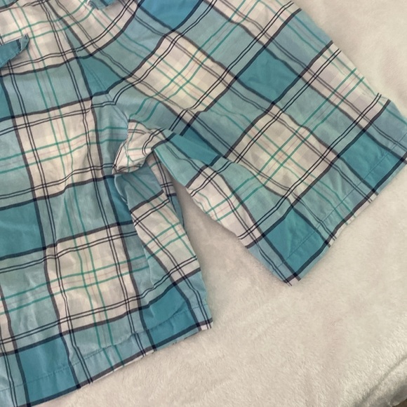Sky blue and white plaid Merona shorts - Picture 13 of 17